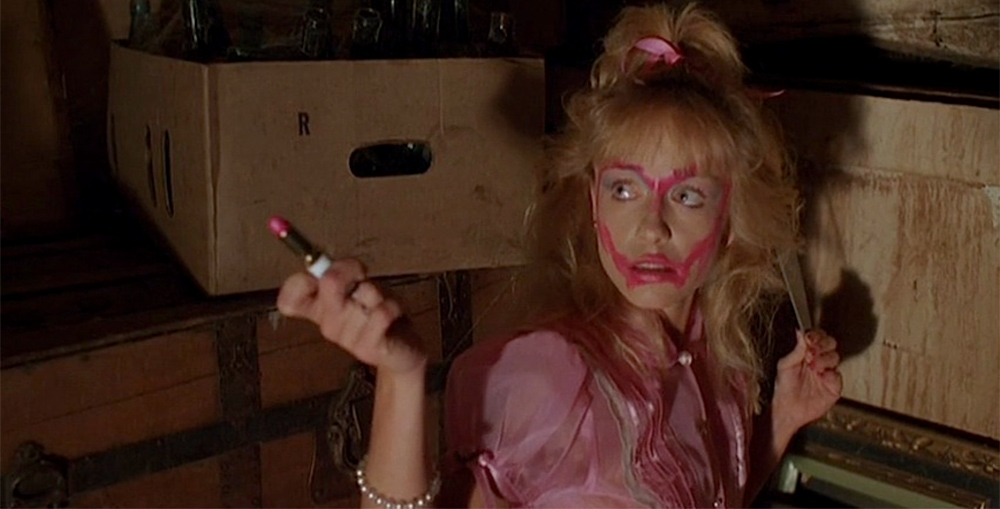 The only safe-for-work screengrab of Linnea Quigley in Night of the Demons