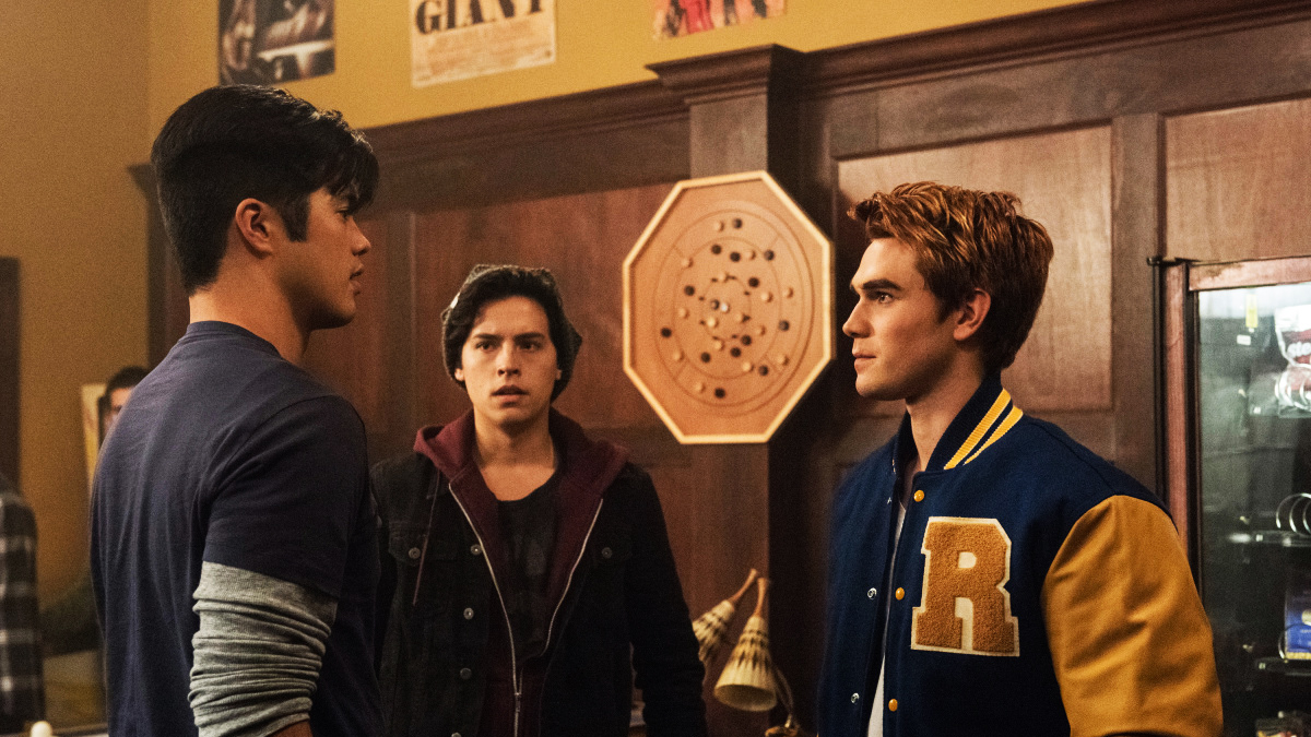 Reggie, Jughead, and Archie on Riverdale